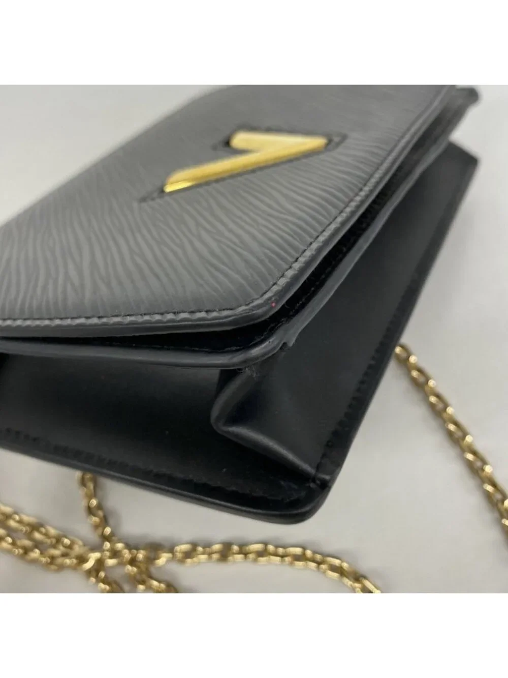 Louis Vuitton Shoulder Wallet Epi Portefeuille Twist Noir